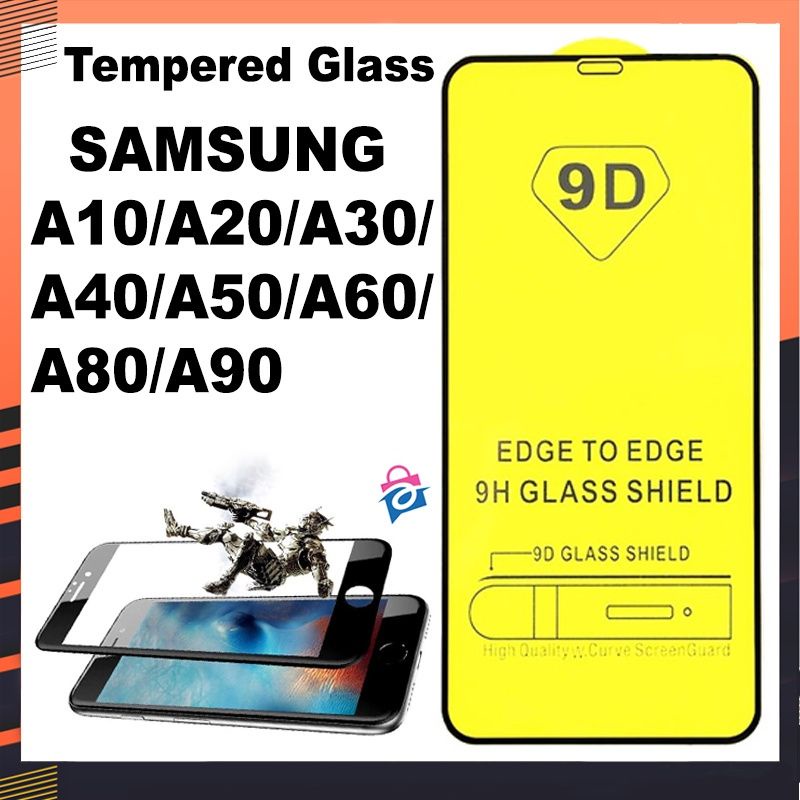 TEMPERED GLASS 5D/6D/9D FULL COVER SAMSUNG A10/A20/A30/A40/A50/A60/A80/A90