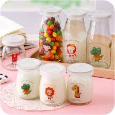 [P U D I N G ] 100ML Toples Kaca Kedap Udara Botol Jar Beling Pudding Puding Yoghurt Kue Selai Bumbu Dapur Susu