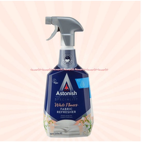 Astonish White Flowers Fabric Refresher 750ml Cairan Astonis Untuk Strika Setrika Baju Pakaian Lebih Wangi