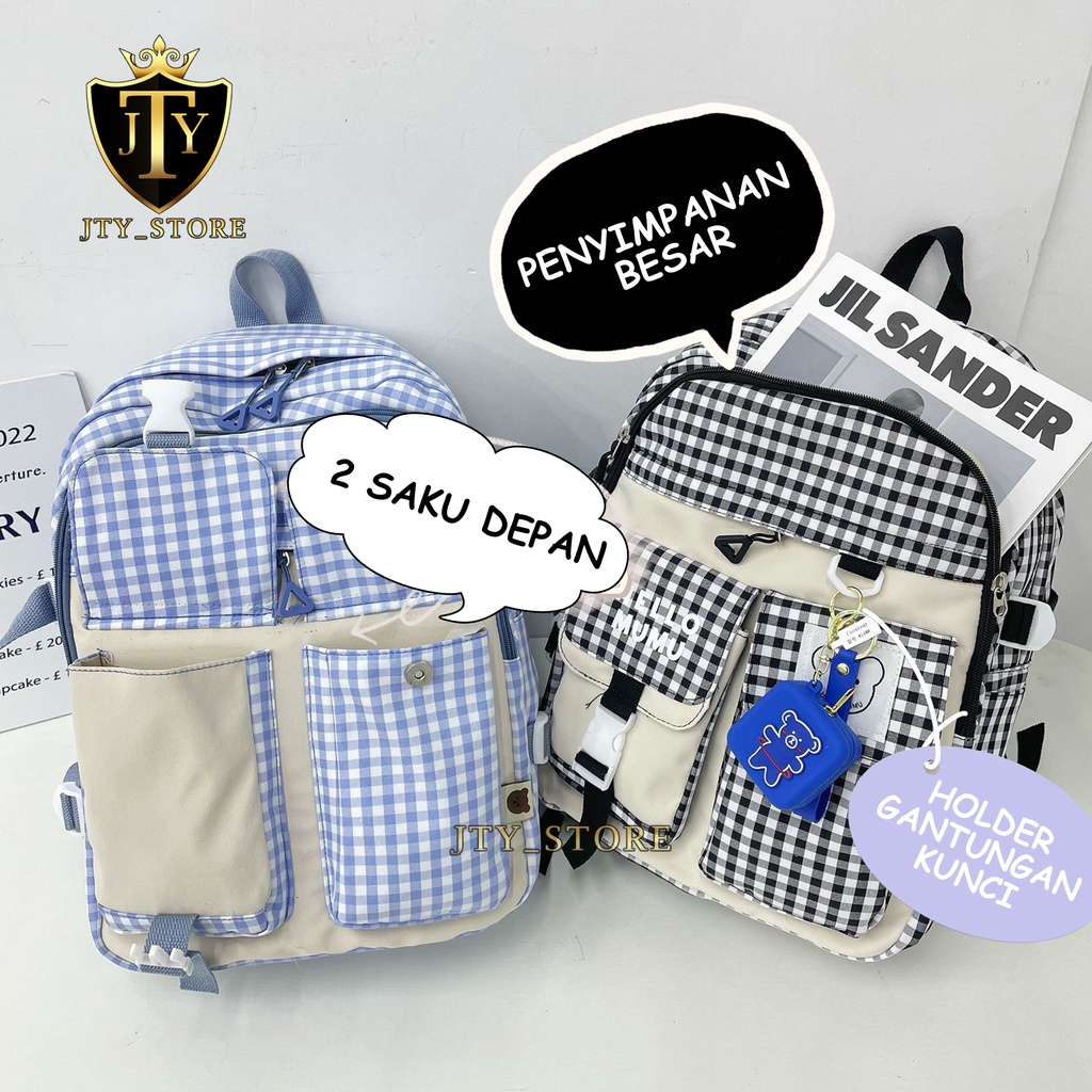 Tas Ransel Tas Punggung Sekolah SD SMP SMA Backpack Fashion Wanita Tas Anak Perempuan -216