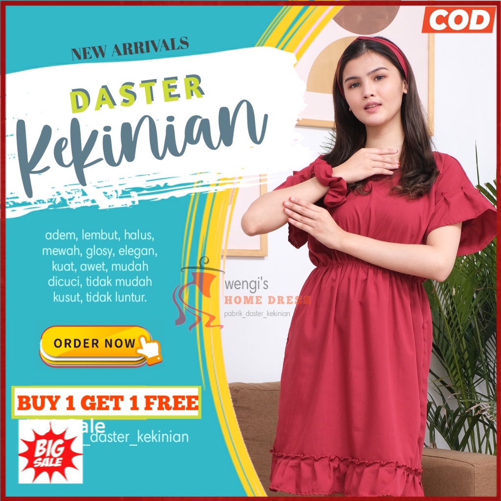 baju  daster home dress kaos tidur wanita cewek remaja ibu ibu hamil premium kerut karet dada bali a