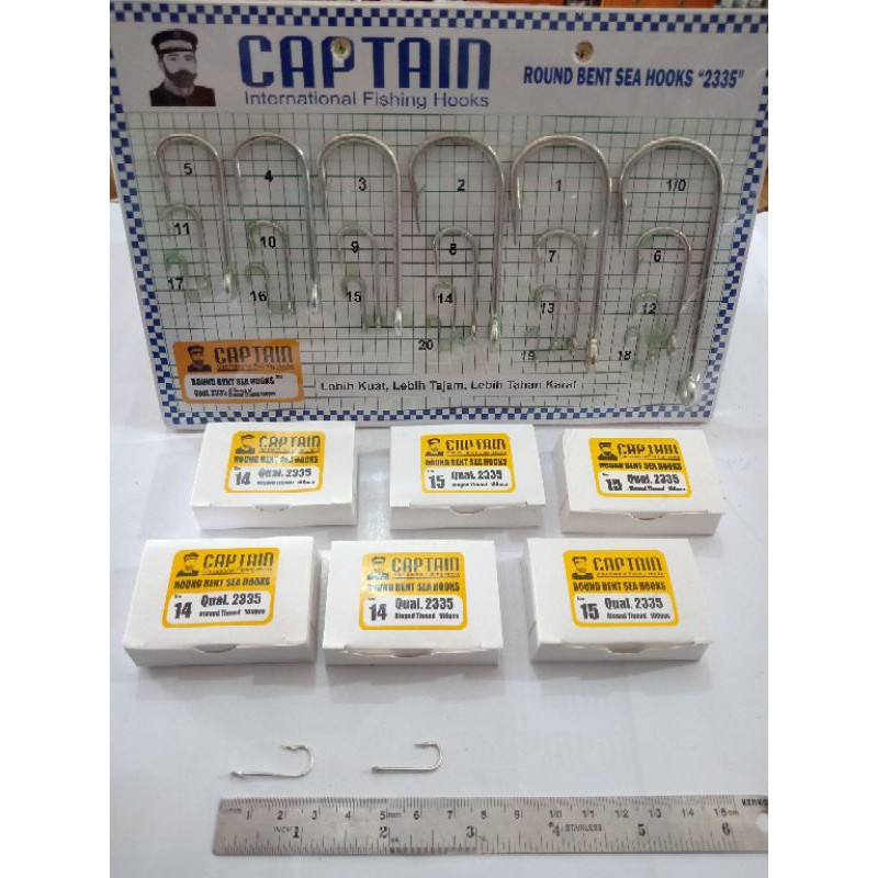 Pancing Captain 2335 Nomor 14 & 15 Mata pancing (kail pancing rawai)