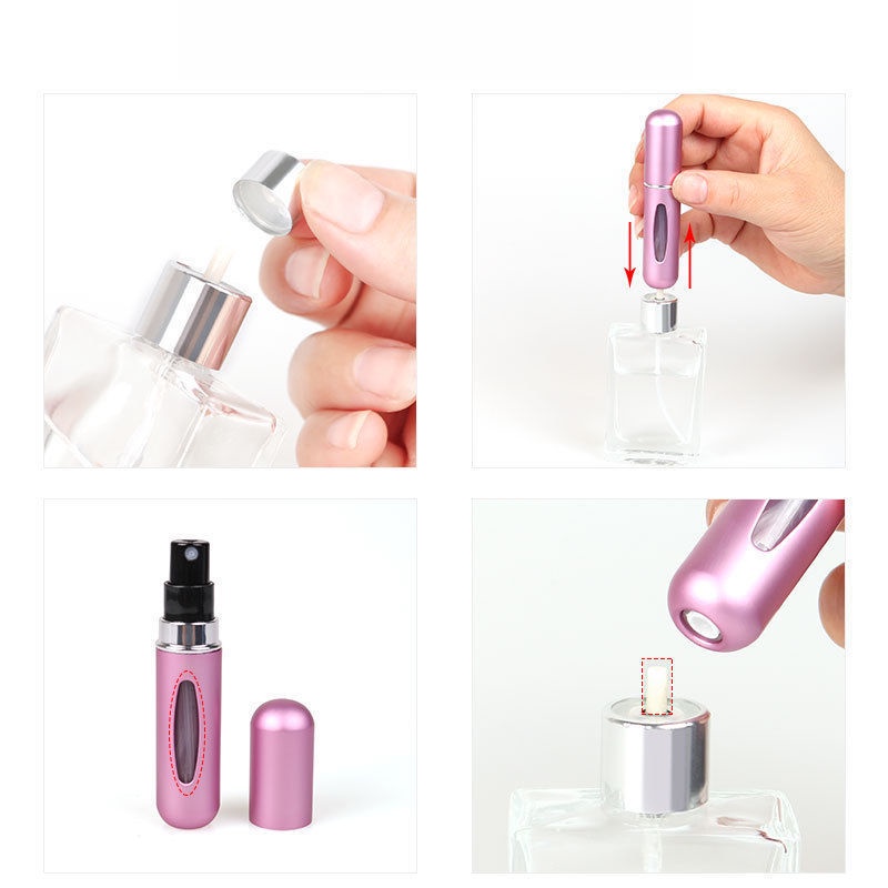 Divine Botol Parfum Spray Mini Refill / Parfum Atomizer Portable Isi Ulang 5ml Untuk Travel