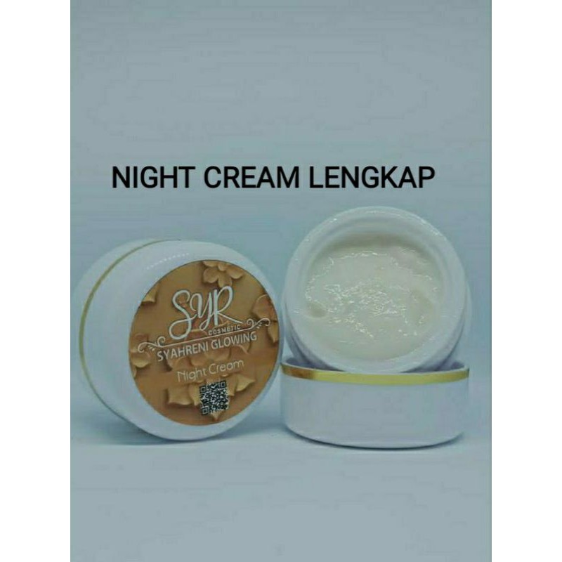 Bisa cod bpom skincare cream paket lengkap syahreni glowing set krim siang malam ori syahraeni syr-Night cream