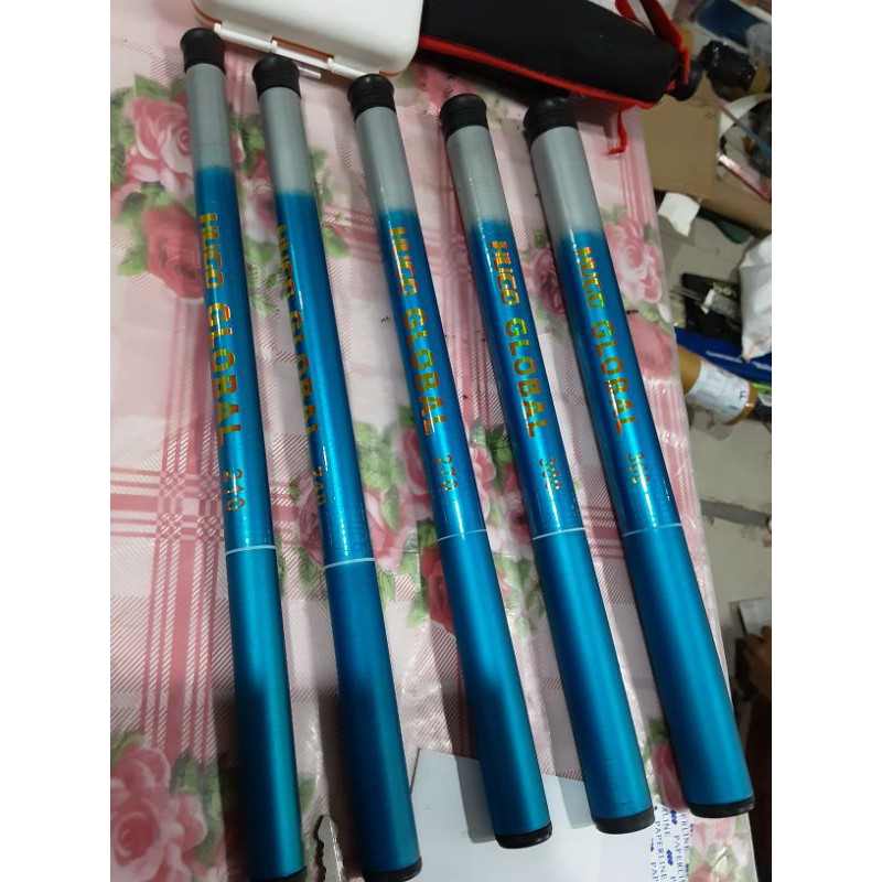 tegeg pancing ruas pendek hanya 30 cm hugo global pole fiber