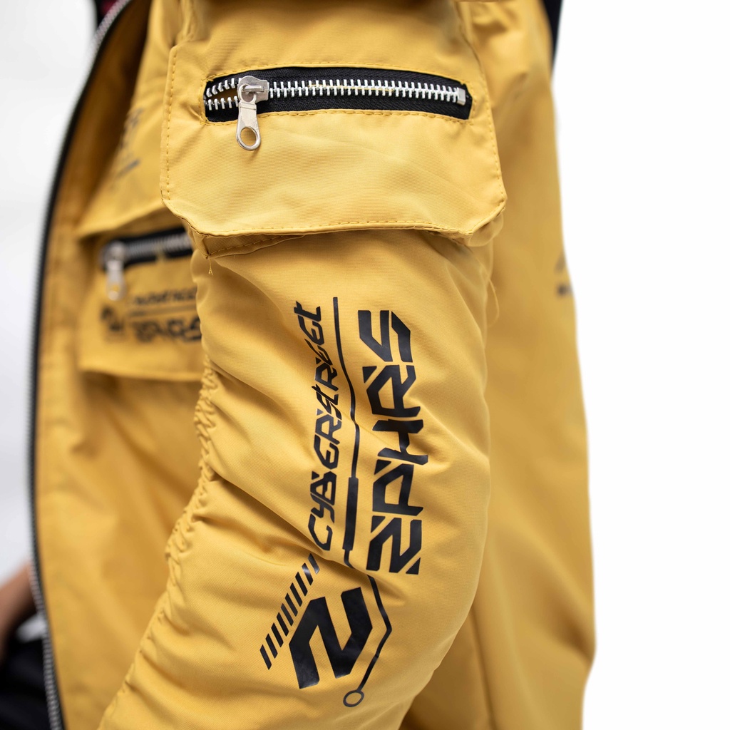 ZIPPER ZEPHYRS CYBER STREET YELLOW WATERPROOF WATER-RESISTANT