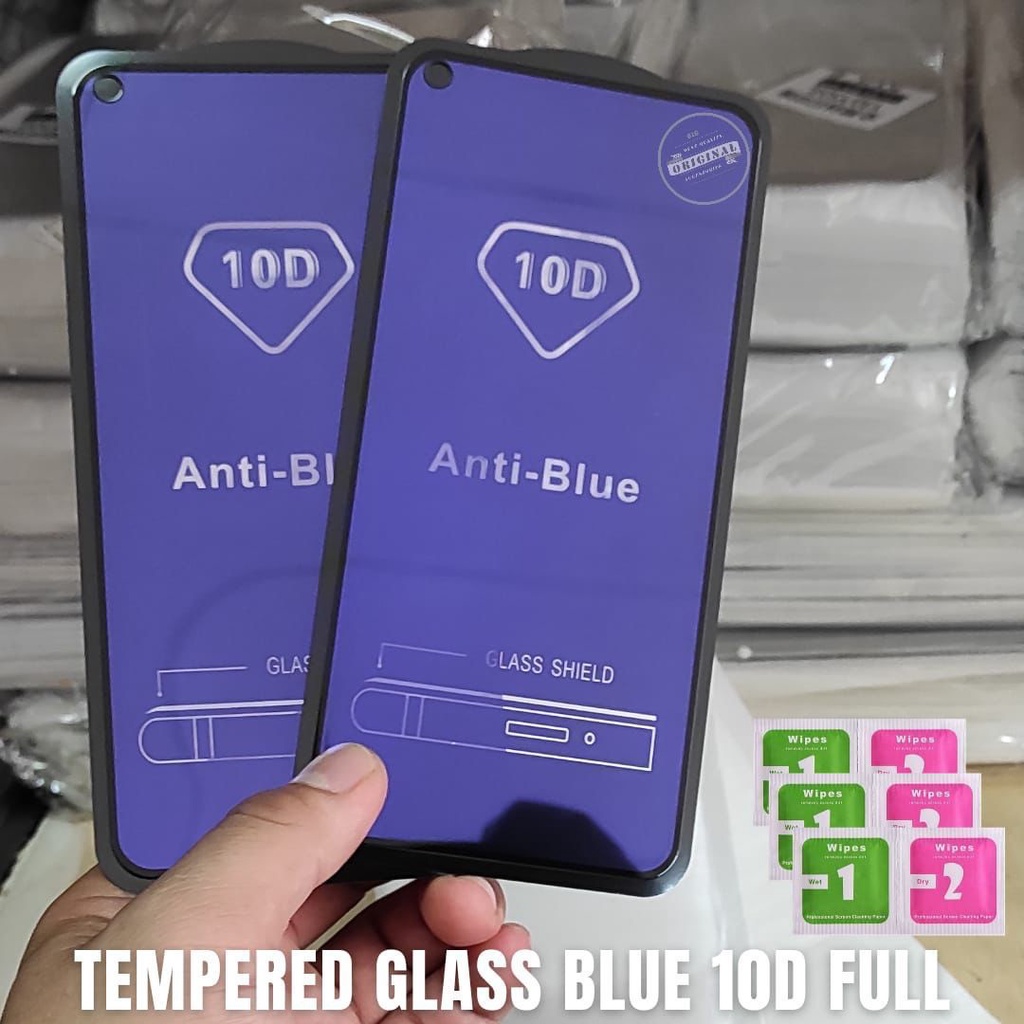 (1TYPE 10PCS )Tempered Glass Blue Full Anti Gores Radiasi 10D Melindungi Mata Redmi 4X Redmi 4A Redmi 5A Redmi 6 Redmi 6A Redmi 7 Redmi 7A Redmi 8 Redmi 8A Redmi 8A Pro Redmi 9T Redmi 10 Redmi Note 5 Pro Redmi Note 6 Pro