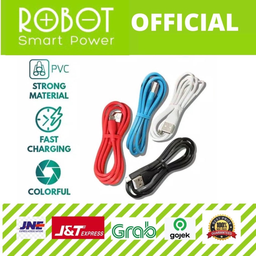 Kabel Data Robot RT-CD100 Candy Colorfull 1m