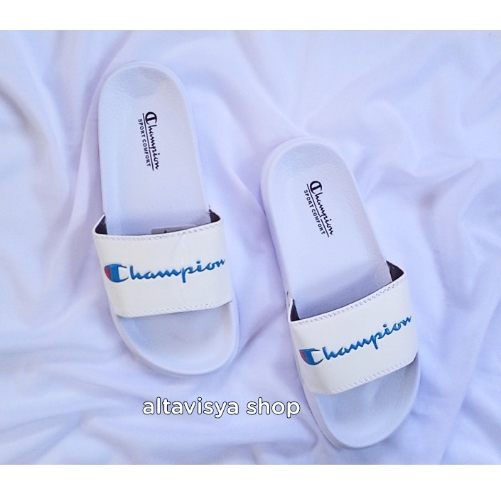 Sandal Slop Champion Unisex-Putih