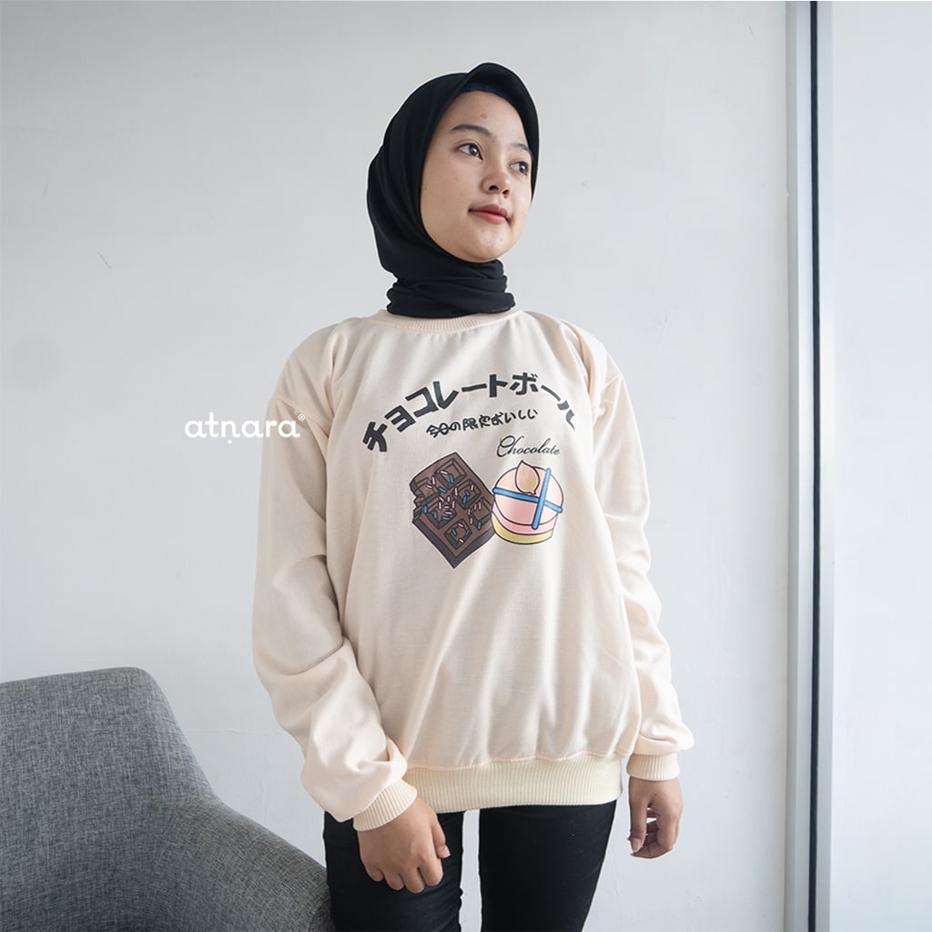 Nara Grosir - Chocolate XXL Sweater l Sweater Unisex