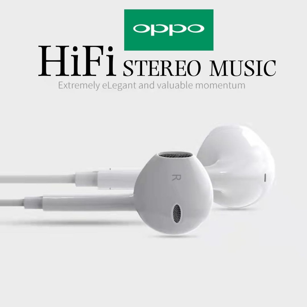 Headset OPPO Original Xtra Bass copotan earphone OPPO Cabutan original