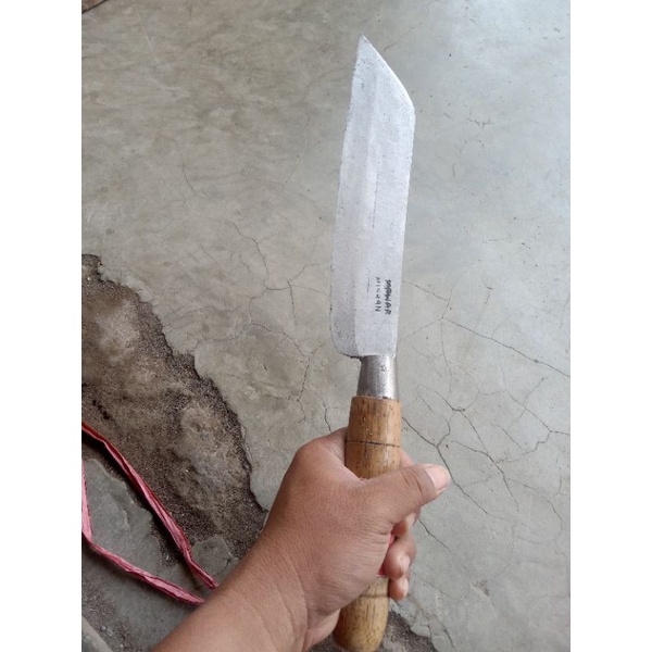 Pisau Daging Baja Putih Tebal untuk Potong Daging Ayam Sapi Super Tajam