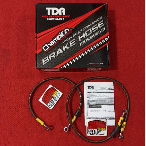 Selang Rem TDR Racing Aerox 155 Old ABS All New Aerox 155 Connected ABS Black Carbon