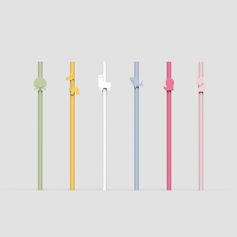 Sedotan Anak Silikon Melatih Anak Minum Sedotan Training Straw Silicone // Penutup Sedotan Anak Anti Kotor Debu Kuman