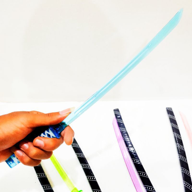 mainan samurai panjang 34 cm, pedang mainan plastik