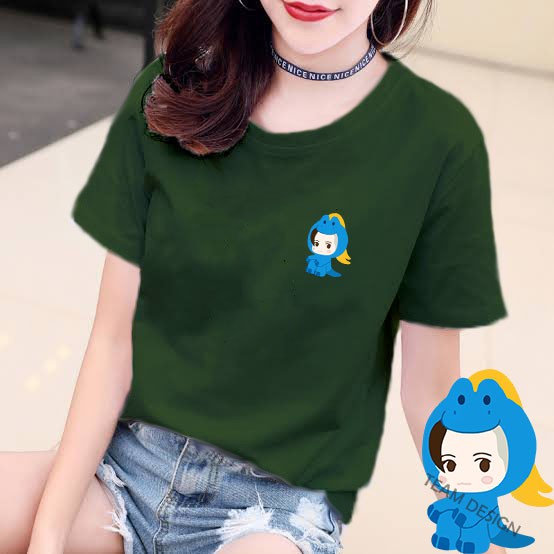 YOURSTYLE1119 - KAOS KARAKTER BLUE REX DINO BAJU KAOS WANITA DISTRO UNISEX OVERSIZE JUMBO KEKINIAN