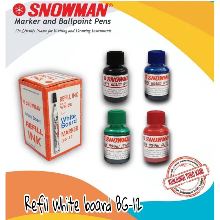 

refill tinta/ink spidol whiteboard Bg-12