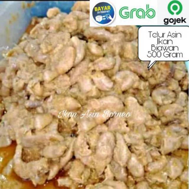 Telur Asin Gabus Haruan Ikan Biawan Bawan 500 Gram