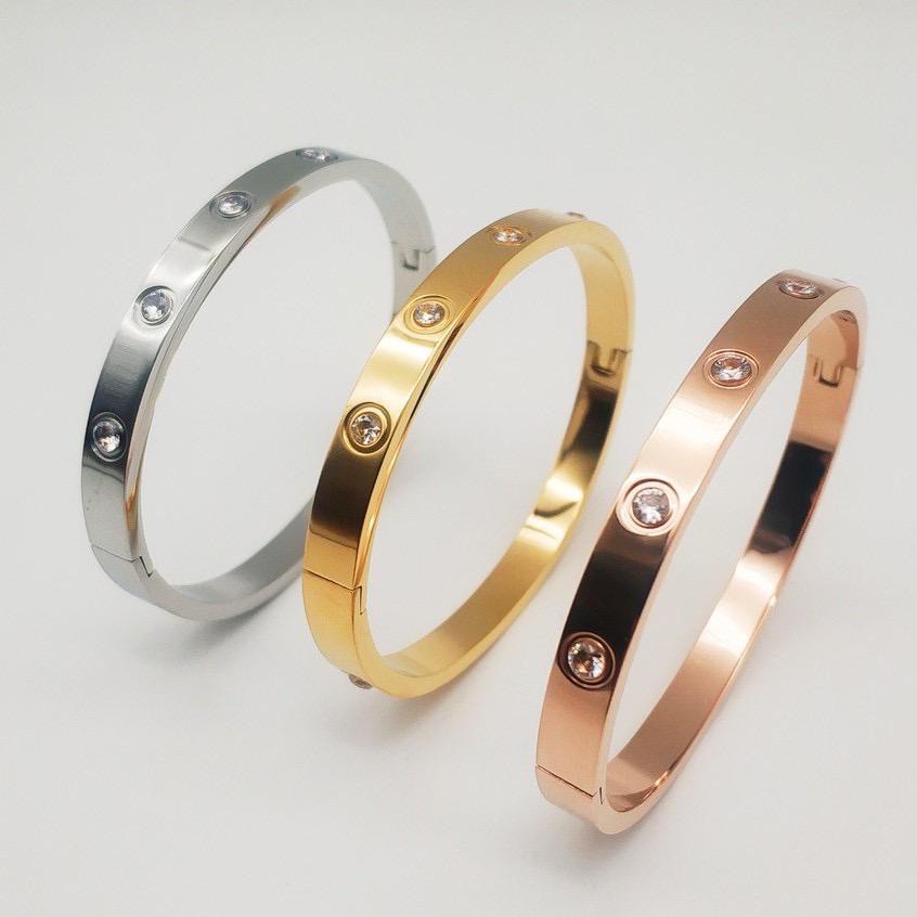 SALE / OBRAL Gelang bangle wanita titanium korea anti karat import hadiah cewek GK012