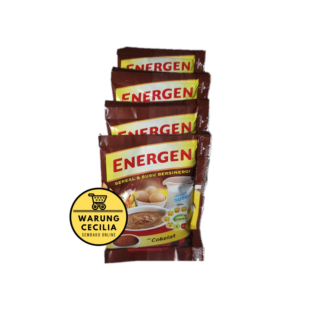 

Energen Coklat / Cokelat - Sereal Susu (1 renceng= 10 pcs)