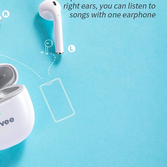 ➫ KIVEE Headset Bluetooth 5.0 TWS Earphone iphone In Ear Headset Original True Wireless Stereo HIFI