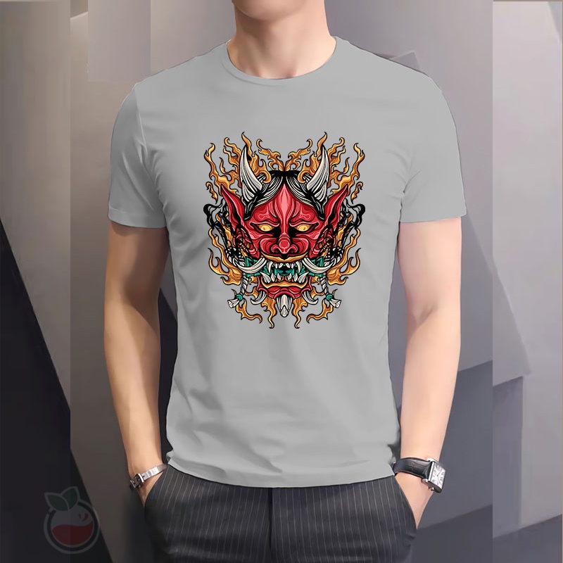 Kaos Pria Shinigami Samurai Baju Distro Basic Tshirt Kasual