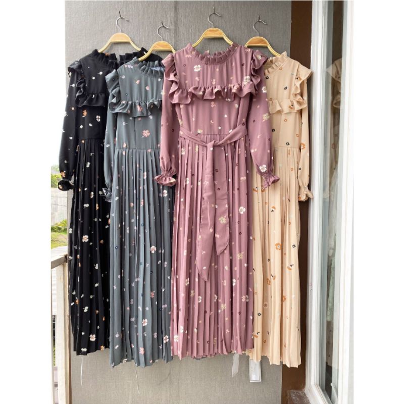 sherly maxi by yuna, yuna dress, gamis import premium, gamis bangkok, dress prisket bkk