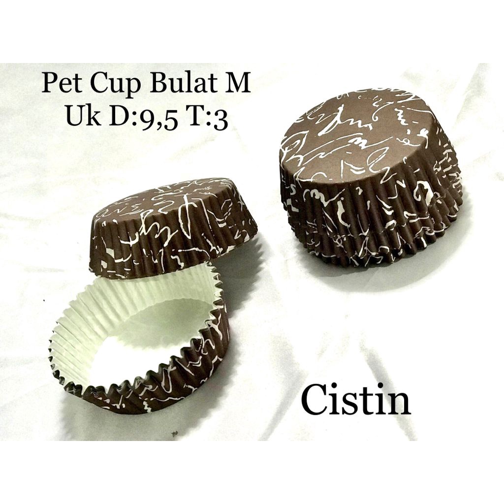 PET CUP BULAT ROTI UKURAN M ISI 50 PCS