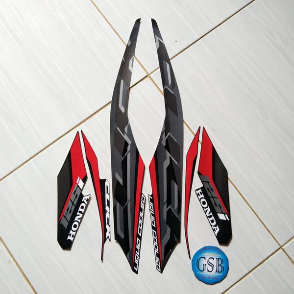 Stiker Striping Motor Honda Vario Click 125i 2021 Hitam