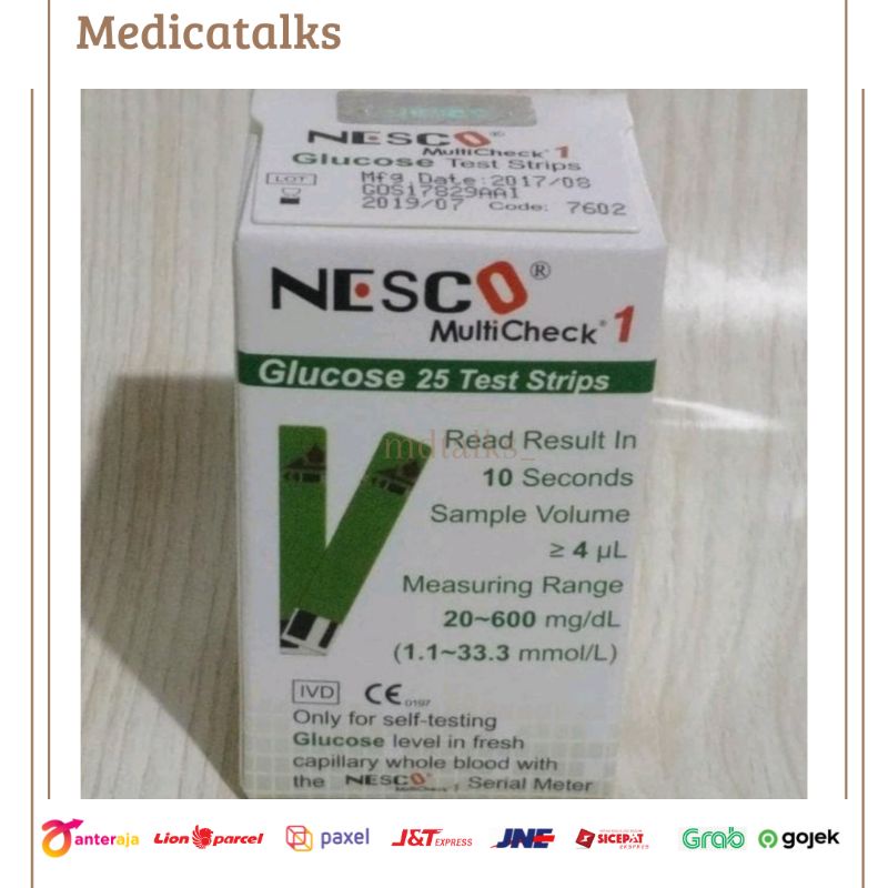 Strip Nesco Glucose / Strip Nesco Gula
