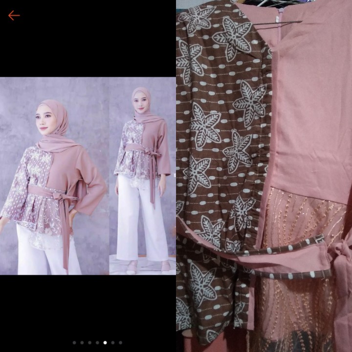 (terlaris) Atasan Batik Dolby  Tenun Sutra Tulis Halus Katun Atbm Baron 12 By Qutbi Robbani