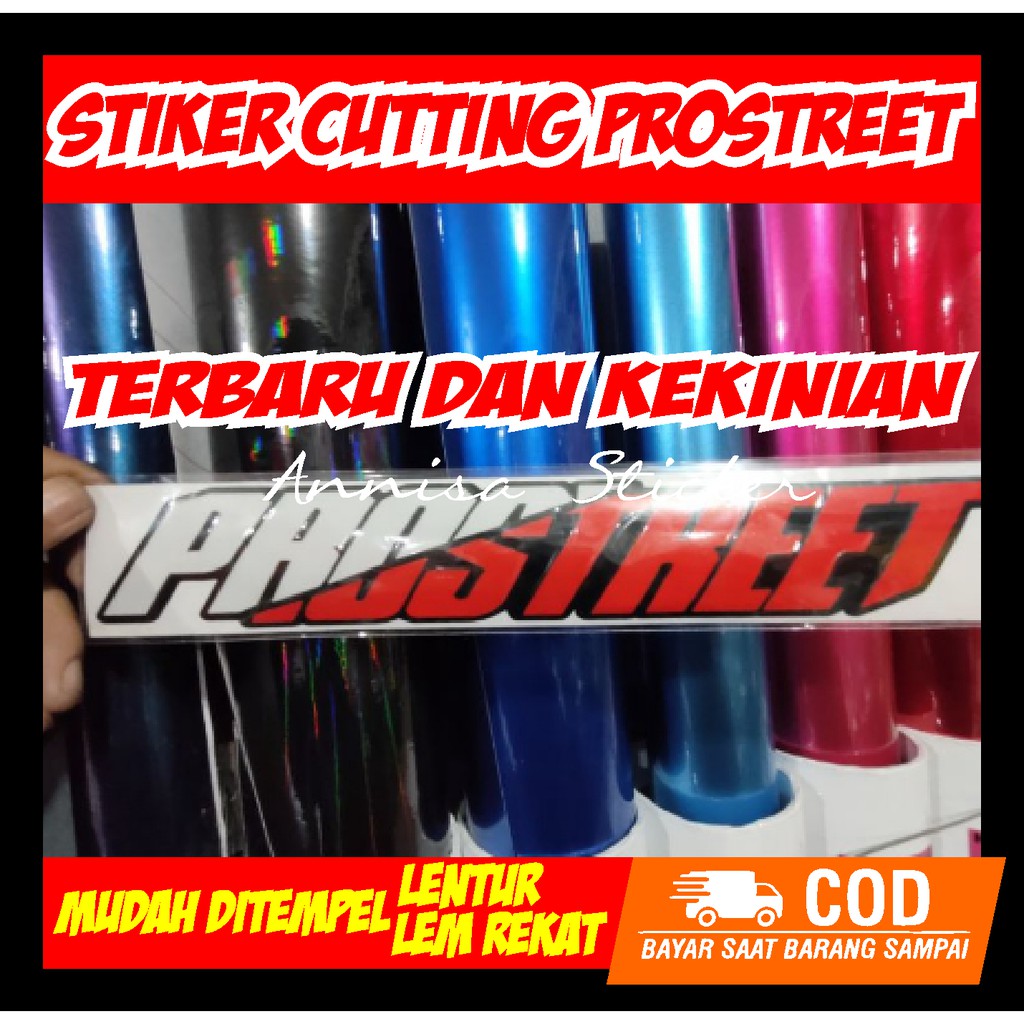 Stiker Prostreet Ukuran Besar / prostreet ukuran 30 cm x 5 cm