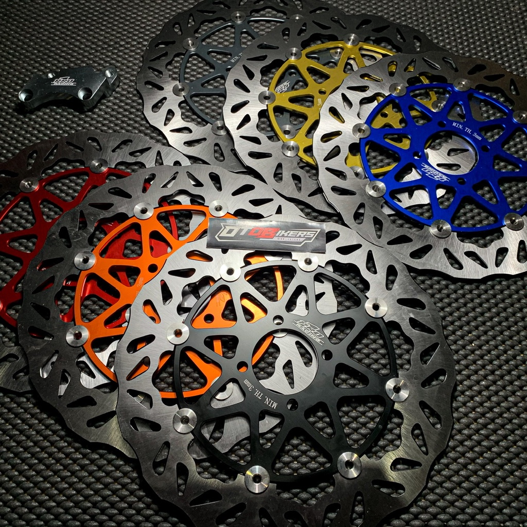PIRINGAN CAKRAM PRO1 ORIGINAL 300 mm YAMAHA JUPITER Z Z1 MX 135 VEGA R NEW ZR RX KING FIZR FLOATING DISC bukan moto1 psm ktc pro 1 300mm-2