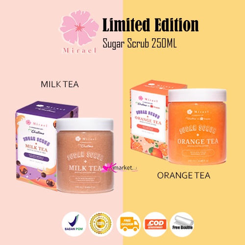 MIRAEL Sugar Scrub x CHATIME LIMITED EDITION 250ML [ORANGE TEA | MILK TEA]