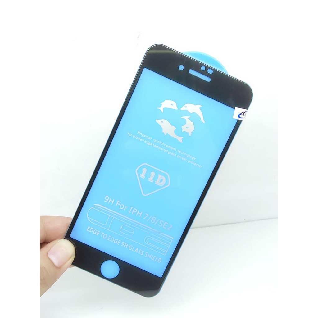 REAL 11D 9H iPhone 6 7 8 SE 2020 Tempered Glass Blue Board Real Curved Full Coverage