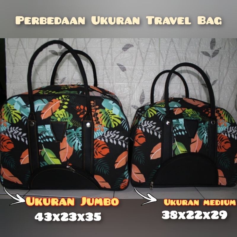 (COD) Travel Bag Kanvas Jumbo/Grosir Termurah