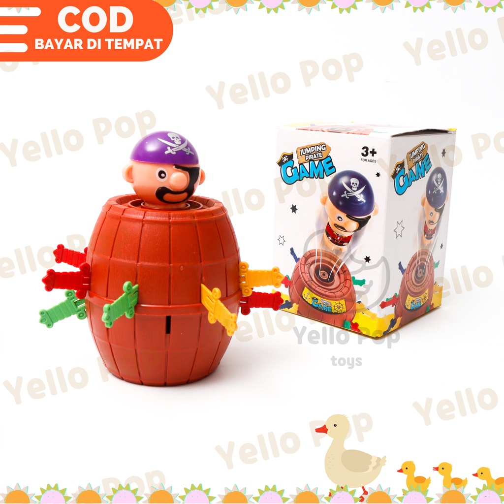 Jual YelloPop Mainan Anak Jumping Pirate Pirates Mainan Tong Bajak Laut ...