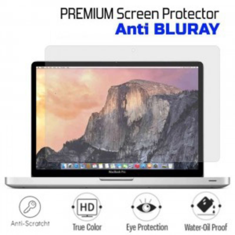 Anti Gores Radiasi Blue Ray Screen Guard Protector Macbook Pro Unibody 13.3 15.4 Inch 2008-2012