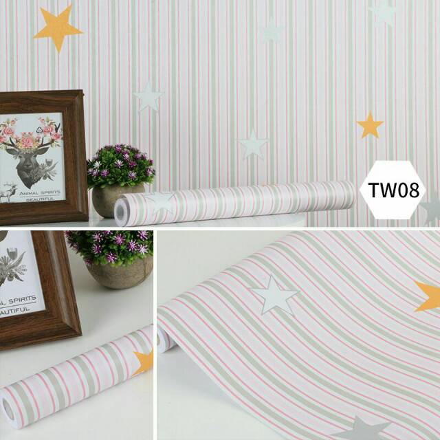 

WallpPer stiker motif garis bintang