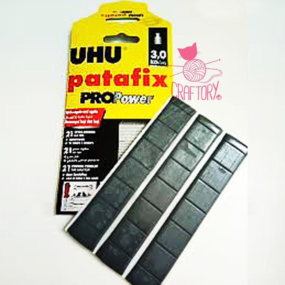 

Uhu Patafix Pro Power 3.0 kg/21 PADS-lem potong ultra strong