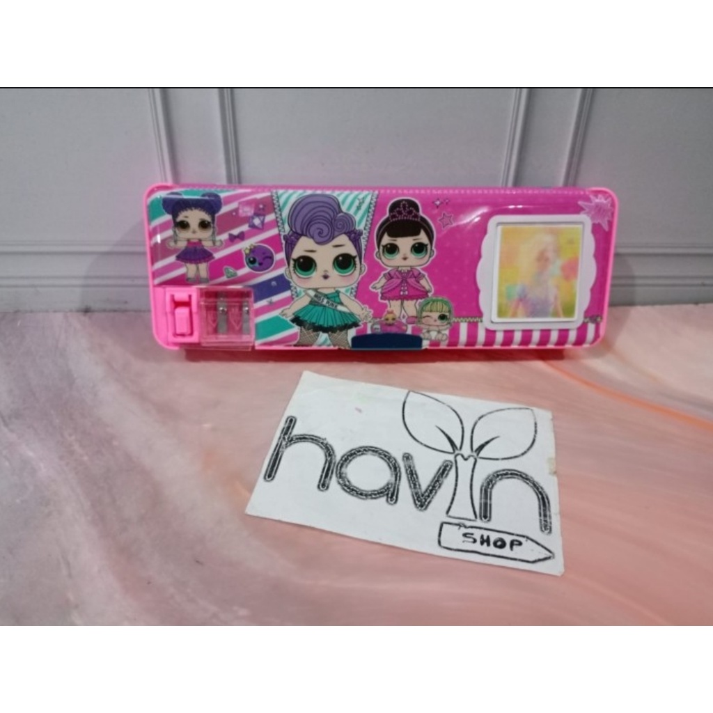 kotak pensil ada kalkulator/pencil case KALKULATOR/TEMPAT PENSIL MAGNET KALKULATOR-LOL MAKALBESAR