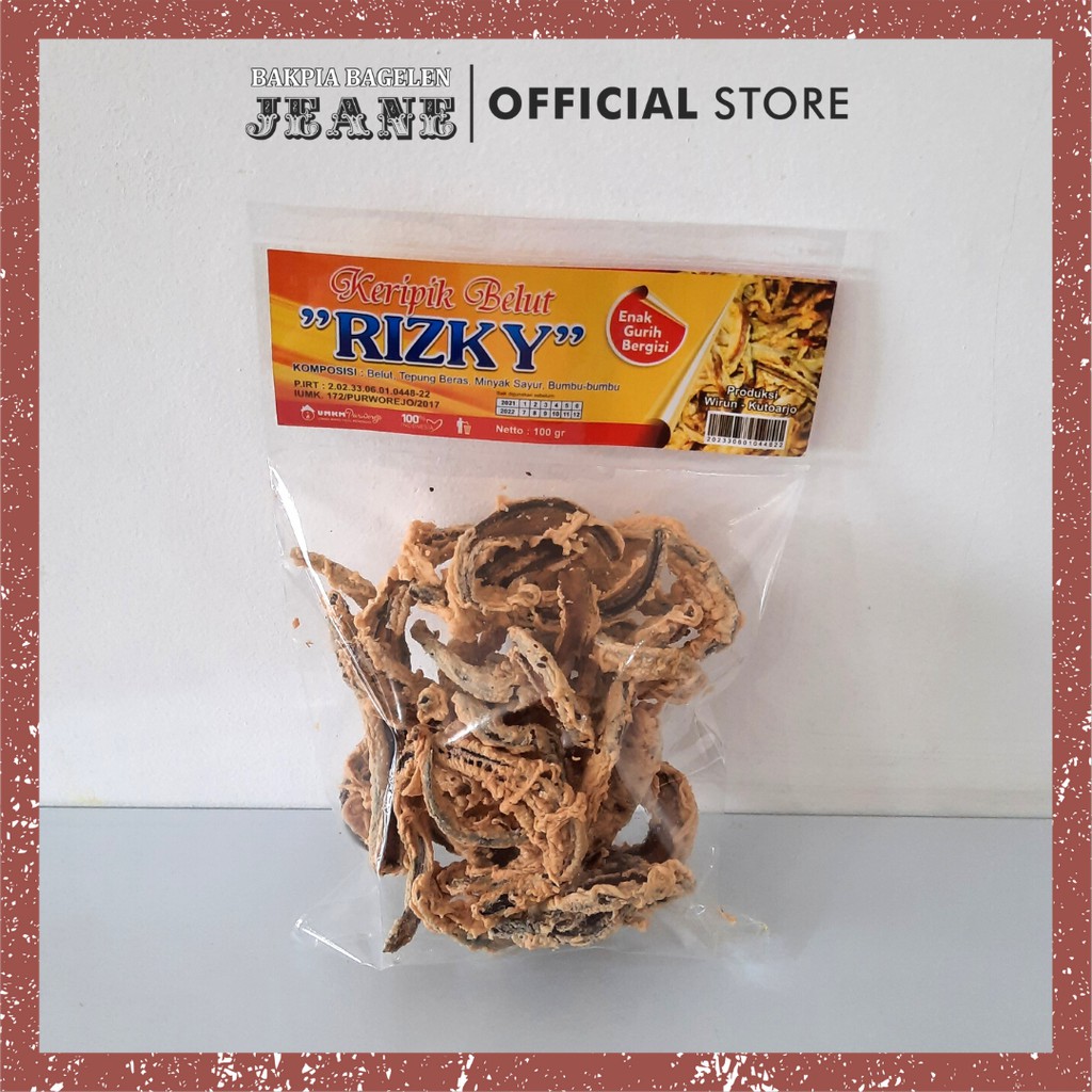 

Keripik belut KECIL merek RIZKY