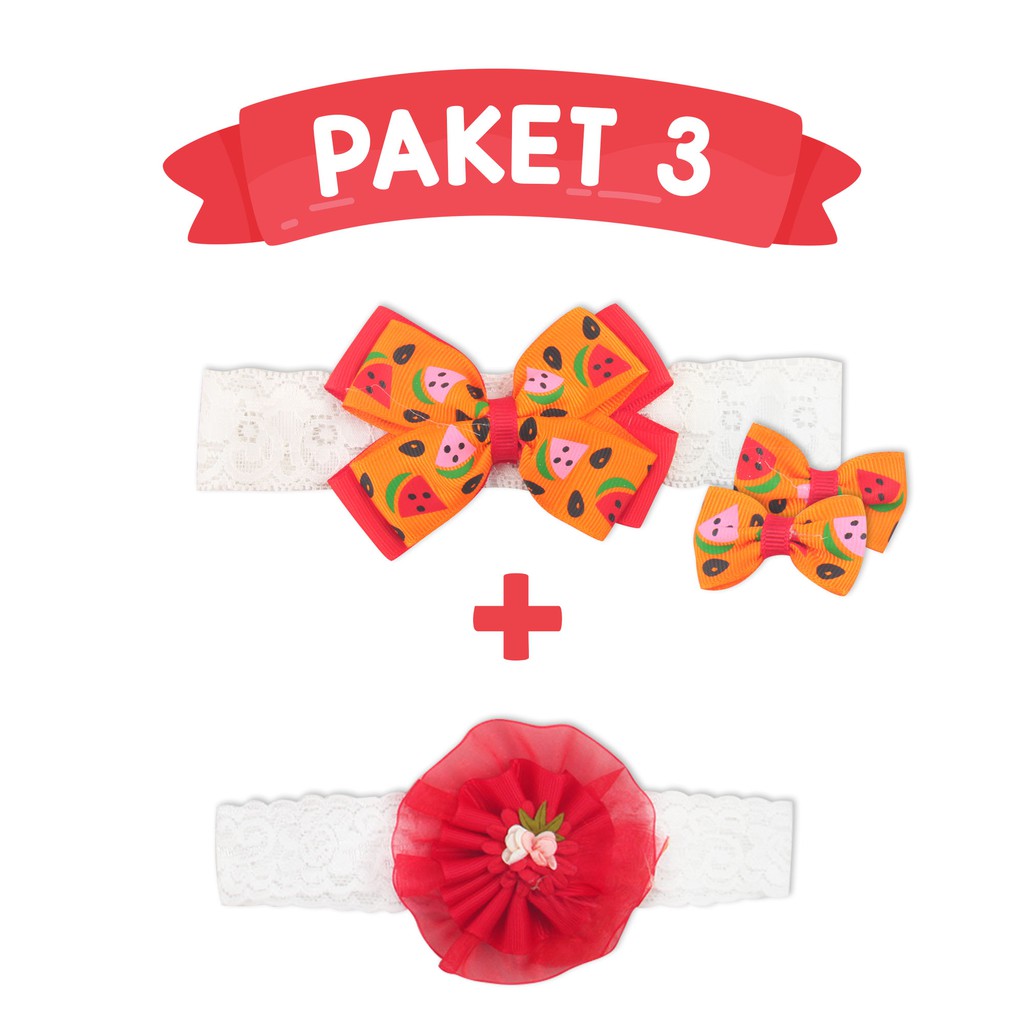 Kiddy Aksesoris Rambut Bayi / Bandana / Bando / Jepitan Anak