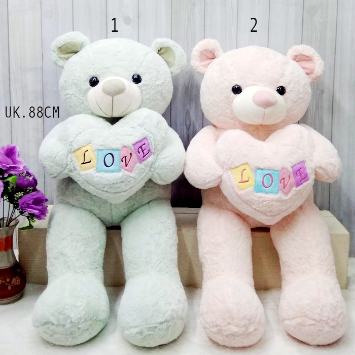 Teddy bear shabby chic pastel 88CM beruang house klasik florist