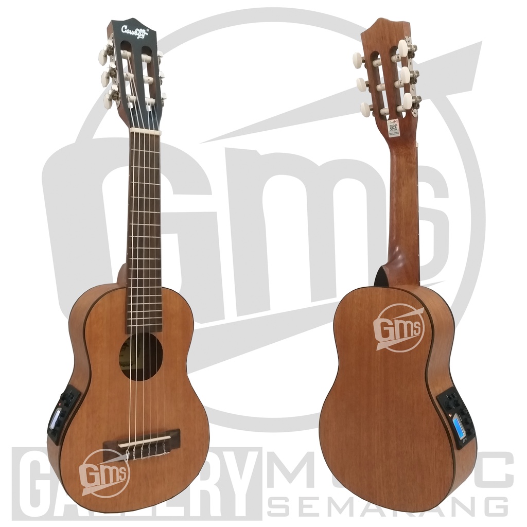 ORIGINAL!!! Guitalele Elektrik Import Merk Cowboy GK-6 NA GK 6NS Equalizer Tuner Cowboy AW-1