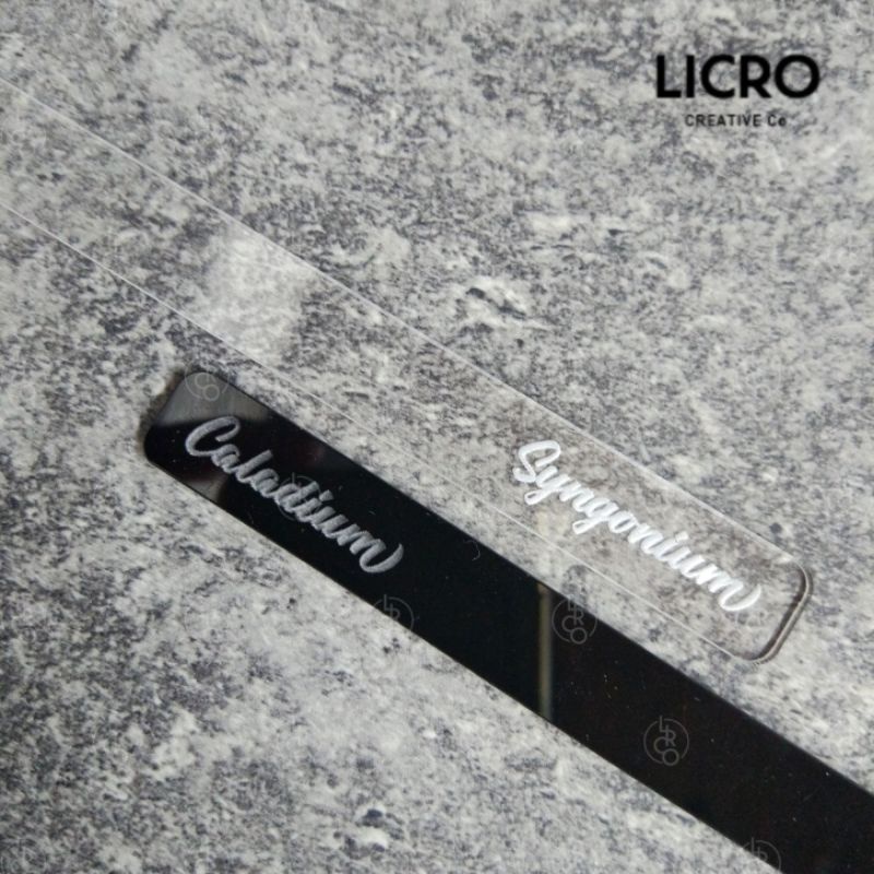 

ACRYLIC PLANT NAME TAG LABEL TANAMAN