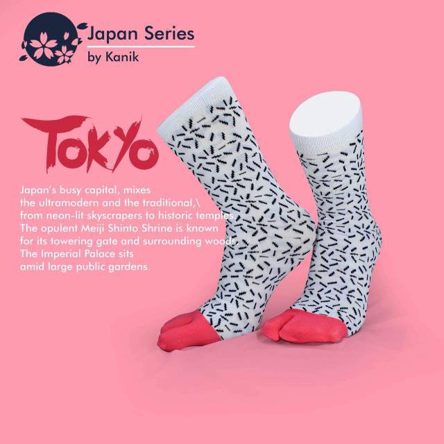 Kazarasock - Kaos Kaki Jempol Motif Terbaru - Kanik Japan Series