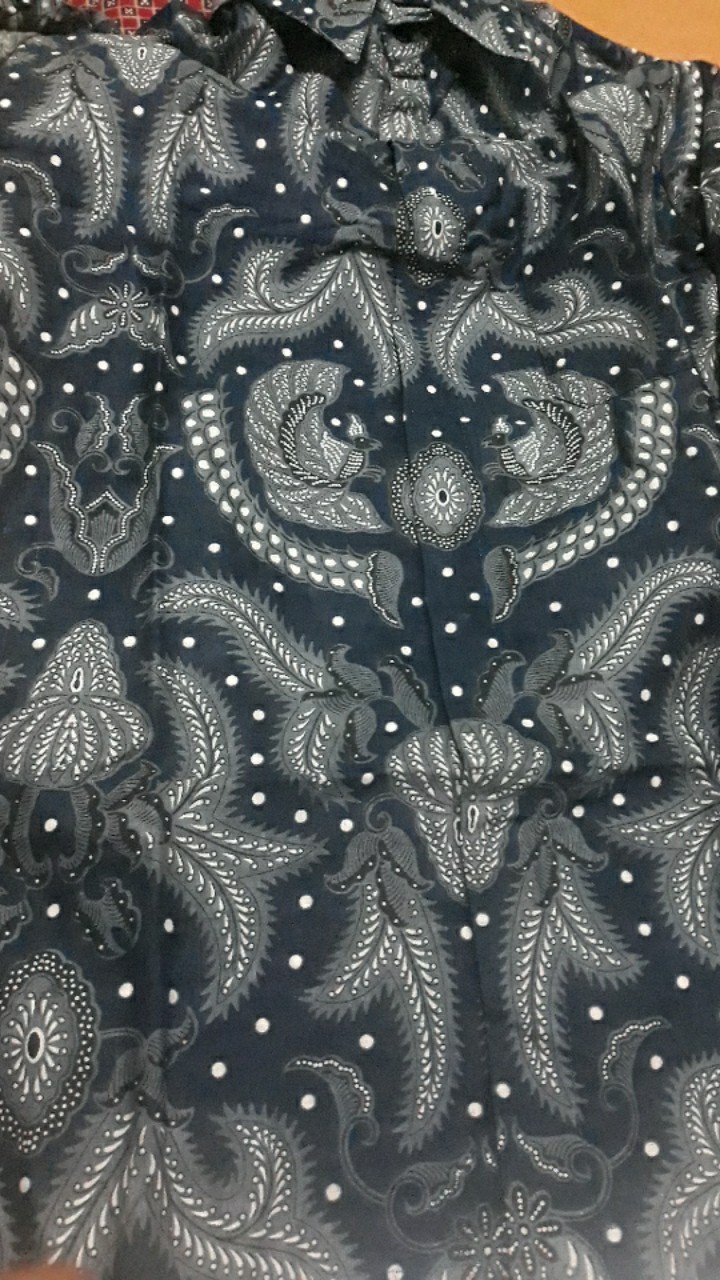 Kemeja Batik Lengan Panjang 021 Risna Batik Hrb026 Hem Batik Murah Seno Sogan Bakung Padi Manggar