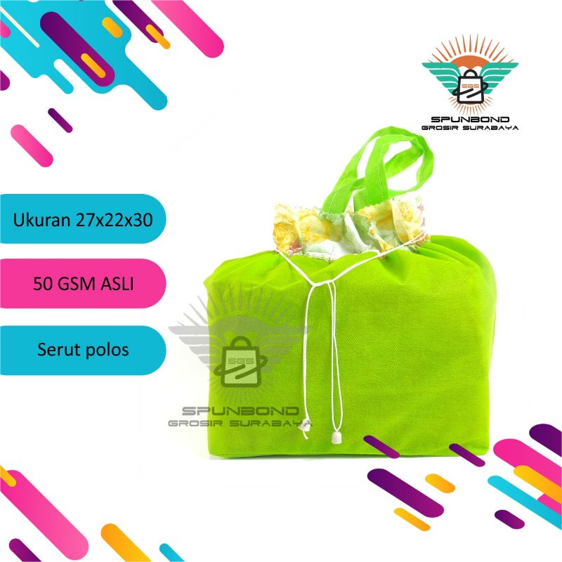 Harga perlusin ‌Tas spunbond box nasi 22 serut, tas kain, tas hajatan
