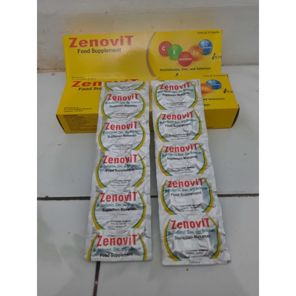 ZENOVIT Multivitamin dengan ZINC dan VITAMIN C, vitamin imun, strip isi 10 tablet